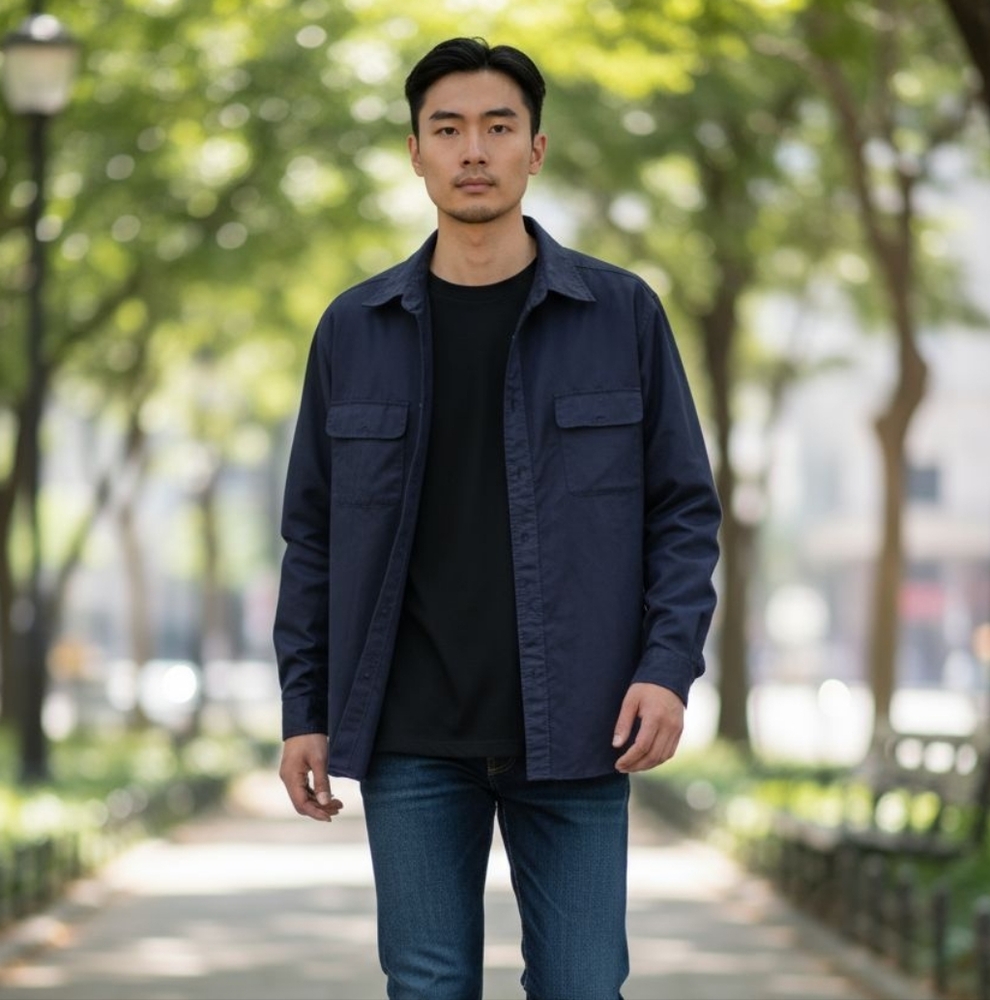 Knightsbridge ✨Shirt 2XL Deep Blue Buttery Soft Long Sleeve Button Down VINTAGE)